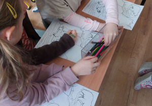 Słoneczniki podczas lekcji w SP 133.
