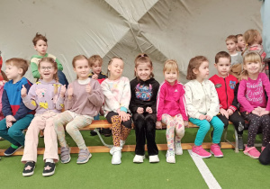 Dzieci z grupy Chabry podczas Igrzysk.