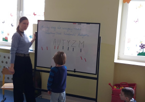 Pani Małgosia prowwadzi zajęcia dydaktyczne