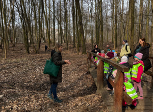 Zajęcia edukacyjne w Lesie Bielańskim - grupa Maki i Chabry