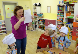Zapoznanie dzieci z przepisem.