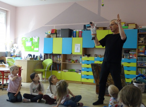 Warsztaty z aktorem Teatru Lalek Guliwer w grupie Maki